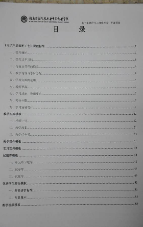说明: 电子产品装配工艺资料汇编目录